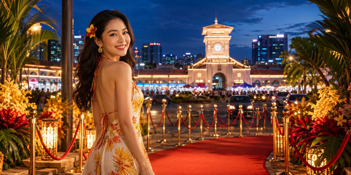 Lễ hội đêm Thành phố Hồ Chí Minh rực rỡ ánh đèn – biểu tượng trải nghiệm giải trí năng động trên điện thoại
