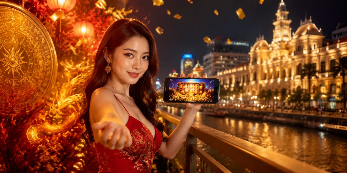Không khí lễ hội Tết tại TP.HCM với màn hình slot game và ưu đãi đặc biệt dành cho dịp Tết Nguyên Đán