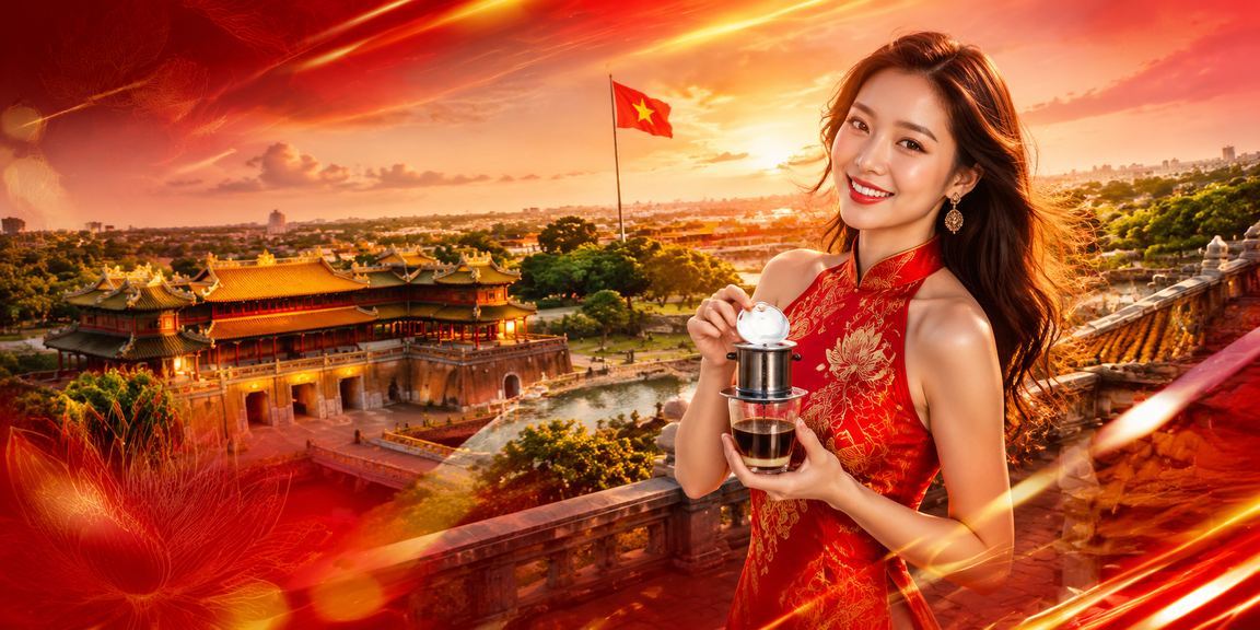 Thành viên VIP tại Huế xem thông tin xổ số và ưu đãi qua điện thoại trong quán cà phê yên tĩnh